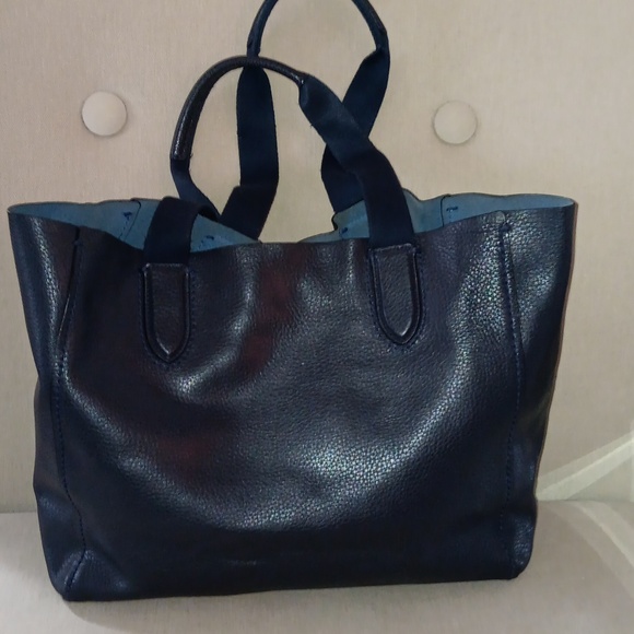 Coach Derby blue leather tote - Picture 5 of 10